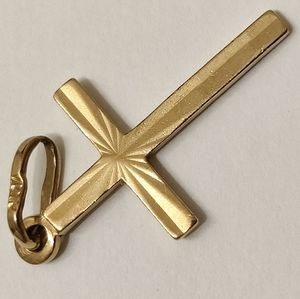 Vintage 10k Gold Cross Pendent